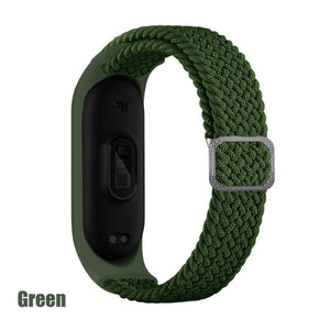 Strap for Mi band 6 bracelet Elastic adjustable Nylon Braided Miband4 miband 5 correa Wristband for xiaomi Mi band 4 3 5 6 strap