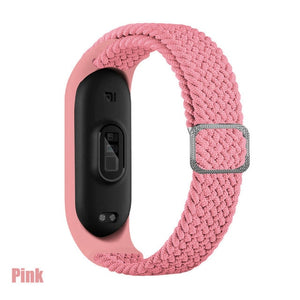 Strap for Mi band 6 bracelet Elastic adjustable Nylon Braided Miband4 miband 5 correa Wristband for xiaomi Mi band 4 3 5 6 strap