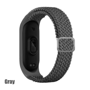 Strap for Mi band 6 bracelet Elastic adjustable Nylon Braided Miband4 miband 5 correa Wristband for xiaomi Mi band 4 3 5 6 strap