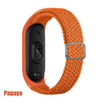 Strap for Mi band 6 bracelet Elastic adjustable Nylon Braided Miband4 miband 5 correa Wristband for xiaomi Mi band 4 3 5 6 strap