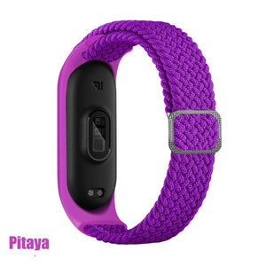 Strap for Mi band 6 bracelet Elastic adjustable Nylon Braided Miband4 miband 5 correa Wristband for xiaomi Mi band 4 3 5 6 strap