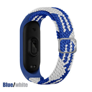 Strap for Mi band 6 bracelet Elastic adjustable Nylon Braided Miband4 miband 5 correa Wristband for xiaomi Mi band 4 3 5 6 strap