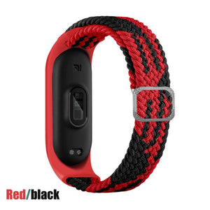 Strap for Mi band 6 bracelet Elastic adjustable Nylon Braided Miband4 miband 5 correa Wristband for xiaomi Mi band 4 3 5 6 strap