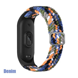 Strap for Mi band 6 bracelet Elastic adjustable Nylon Braided Miband4 miband 5 correa Wristband for xiaomi Mi band 4 3 5 6 strap